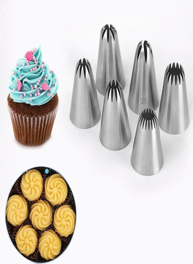 Maghya Decorating Nozzle Set - Premium Stainless Steel Icing Tips for Making Flowers, Swirls & Borders - Professional Baking Tools Kit (9 Nozzle Set) - Image 2